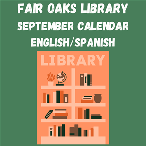 Fair Oaks Library September Calendar